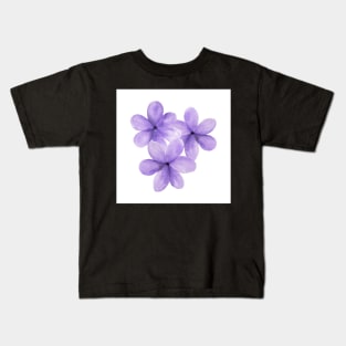 Purple is my fav flower color Kids T-Shirt